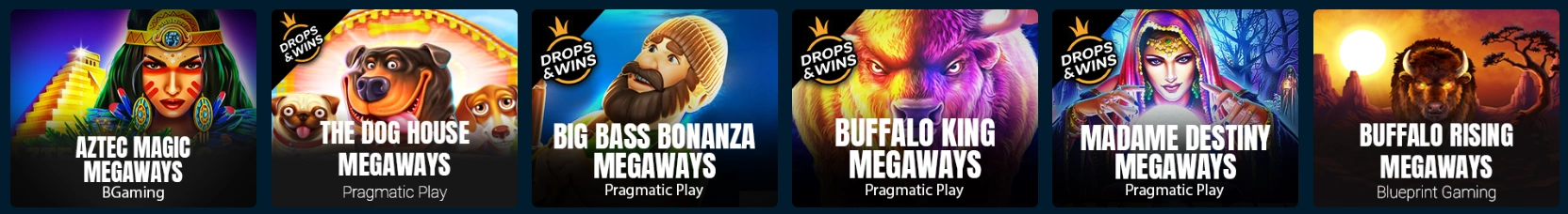 Megaways and classic slot games at Rolletto Casino